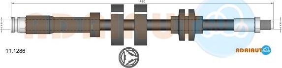 Adriauto 11.1286 - Bremžu šļūtene www.autospares.lv