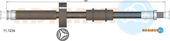 Adriauto 11.1234 - Bremžu šļūtene www.autospares.lv