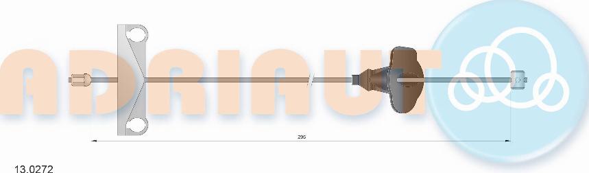 Adriauto 13.0272 - Trose, Stāvbremžu sistēma www.autospares.lv