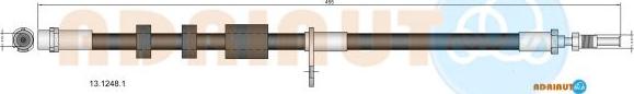 Adriauto 13.1248.1 - Bremžu šļūtene www.autospares.lv