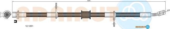 Adriauto 12.1251 - Bremžu šļūtene www.autospares.lv