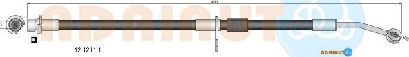 Adriauto 12.1211.1 - Bremžu šļūtene www.autospares.lv