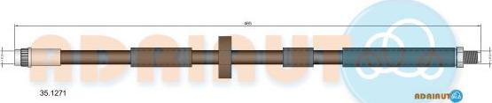 Adriauto 35.1271 - Bremžu šļūtene www.autospares.lv