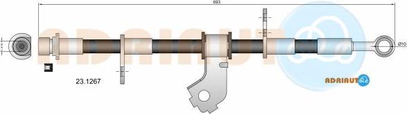 Adriauto 23.1267 - Bremžu šļūtene www.autospares.lv