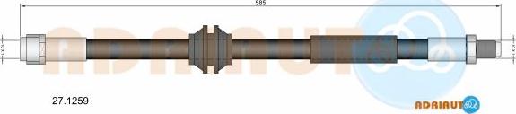 Adriauto 27.1259 - Bremžu šļūtene www.autospares.lv