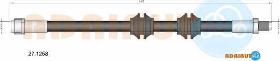 Adriauto 27.1258 - Bremžu šļūtene www.autospares.lv