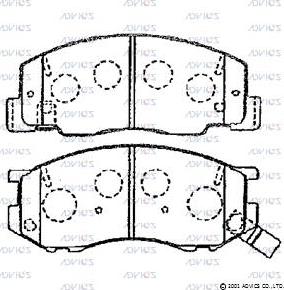 Blue Print ADT34259 - Bremžu uzliku kompl., Disku bremzes autospares.lv