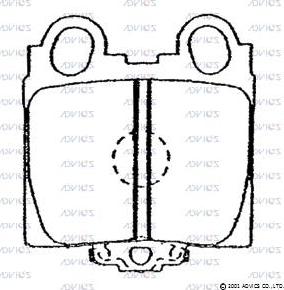 Advics SN854P - Bremžu uzliku kompl., Disku bremzes autospares.lv