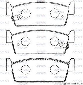 BOSCH 0 986 AB2 230 - Bremžu uzliku kompl., Disku bremzes autospares.lv