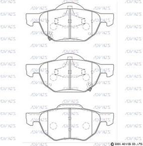 Advics C1N083 - Bremžu uzliku kompl., Disku bremzes www.autospares.lv