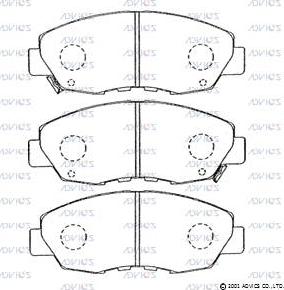 Advics C1N035 - Bremžu uzliku kompl., Disku bremzes autospares.lv