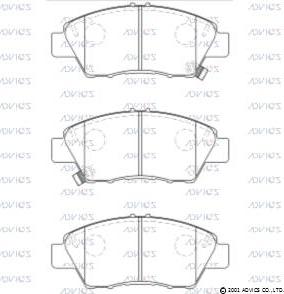 Advics C1N077 - Bremžu uzliku kompl., Disku bremzes autospares.lv