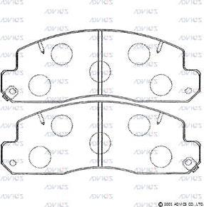 Spidan 30113 - Brake Pad Set, disc brake www.autospares.lv