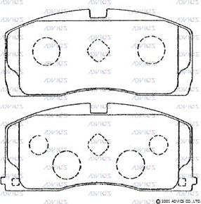 DJ Parts BP1420 - Bremžu uzliku kompl., Disku bremzes www.autospares.lv