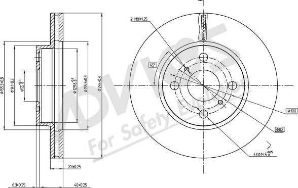 ADVICS-SEA A6F116 - Bremžu diski www.autospares.lv