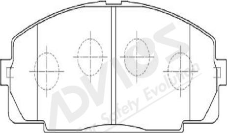 ADVICS-SEA A1N050Y - Brake Pad Set, disc brake www.autospares.lv