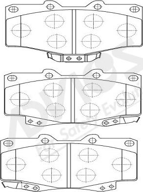 ADVICS-SEA A1N021Y - Brake Pad Set, disc brake www.autospares.lv