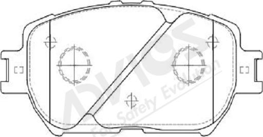 ADVICS-SEA A1N073Y - Bremžu uzliku kompl., Disku bremzes www.autospares.lv