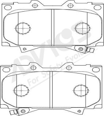 ADVICS-SEA A1N144Y - Brake Pad Set, disc brake www.autospares.lv