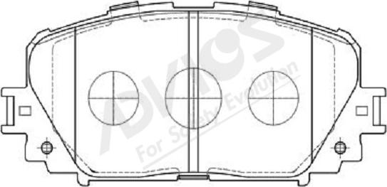 ADVICS-SEA A1N123Y - Brake Pad Set, disc brake www.autospares.lv