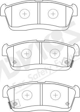 ADVICS-SEA H1N056Y - Тормозные колодки, дисковые, комплект www.autospares.lv