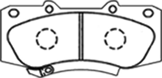 Nisshinbo PF1586 - Brake Pad Set, disc brake www.autospares.lv