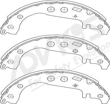 ADVICS-SEA A8N004Y - Bremžu loku komplekts autospares.lv