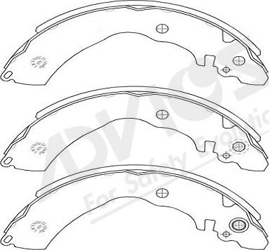 ADVICS-SEA A8N014Y - Bremžu loku komplekts autospares.lv