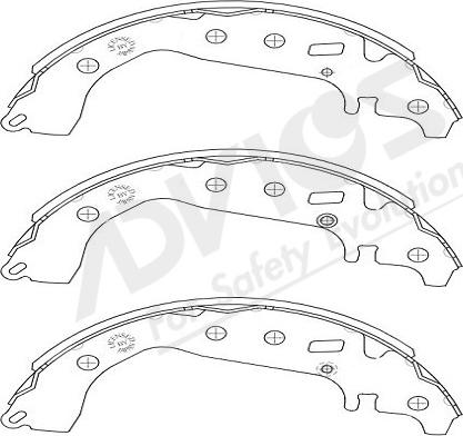 ADVICS-SEA A8N017Y - Bremžu loku komplekts autospares.lv