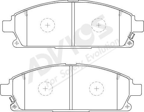 ADVICS-SEA B1N062Y - Brake Pad Set, disc brake www.autospares.lv