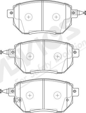 ADVICS-SEA B1N079Y - Тормозные колодки, дисковые, комплект www.autospares.lv