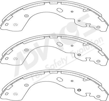 ADVICS-SEA B8N010Y - Bremžu loku komplekts autospares.lv