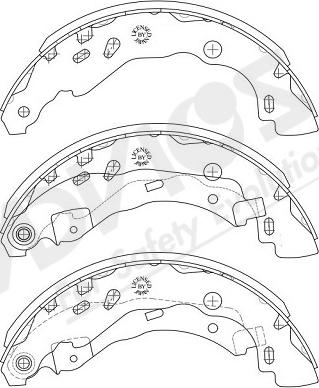 ADVICS-SEA B8N012Y - Bremžu loku komplekts www.autospares.lv