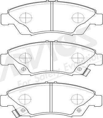 ADVICS-SEA C1N016Y - Bremžu uzliku kompl., Disku bremzes autospares.lv