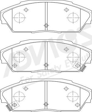 ADVICS-SEA C1N013Y - Brake Pad Set, disc brake www.autospares.lv