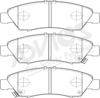 ADVICS-SEA C1N020Y - Bremžu uzliku kompl., Disku bremzes www.autospares.lv