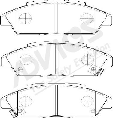 ADVICS-SEA C1N126Y - Brake Pad Set, disc brake www.autospares.lv