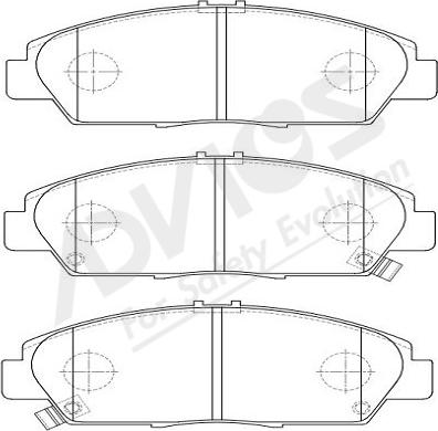 ADVICS-SEA C1N127Y - Brake Pad Set, disc brake www.autospares.lv