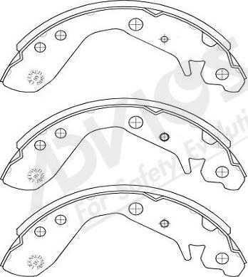 ADVICS-SEA C8N005Y - Bremžu loku komplekts autospares.lv