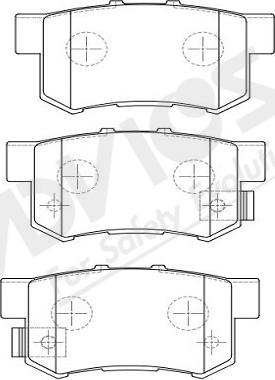 ADVICS-SEA C2N021Y - Bremžu uzliku kompl., Disku bremzes www.autospares.lv