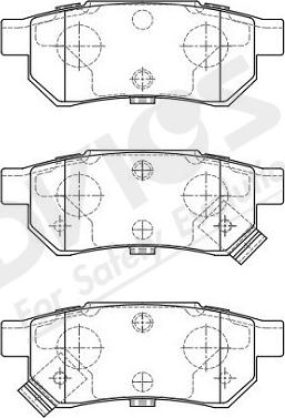 ADVICS-SEA C2N022Y - Bremžu uzliku kompl., Disku bremzes www.autospares.lv