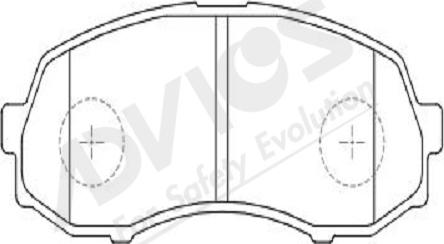 ADVICS-SEA D1N042Y - Brake Pad Set, disc brake www.autospares.lv