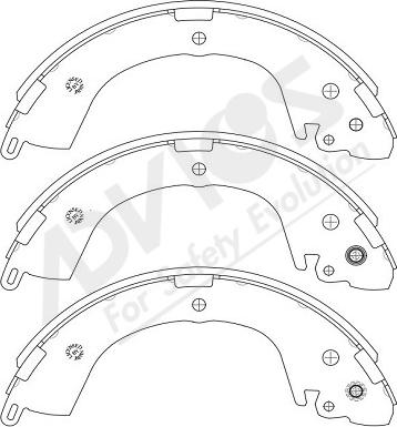 ADVICS-SEA D8N019Y - Bremžu loku komplekts www.autospares.lv