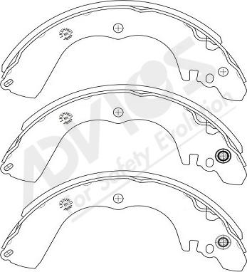 ADVICS-SEA D8N012Y - Bremžu loku komplekts www.autospares.lv