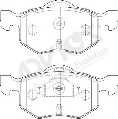 ADVICS-SEA E1N066Y - Bremžu uzliku kompl., Disku bremzes autospares.lv