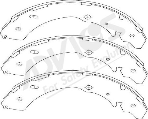 ADVICS-SEA J8N004Y - Bremžu loku komplekts www.autospares.lv