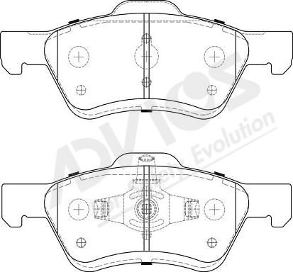 ADVICS-SEA K1N011Y - Bremžu uzliku kompl., Disku bremzes autospares.lv