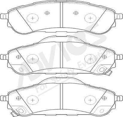 ADVICS-SEA K2N016Y - Bremžu uzliku kompl., Disku bremzes www.autospares.lv