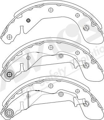 ADVICS-SEA L8N002Y - Bremžu loku komplekts www.autospares.lv