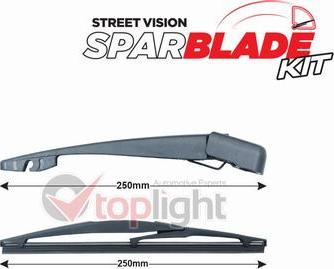 AE TOPLIGHT TRA-P1403 - Stikla tīrītāju sviru kompl., Stiklu tīrīšanas sistēma www.autospares.lv